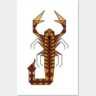 Scorpion - Geometric Abstract Posters and Art